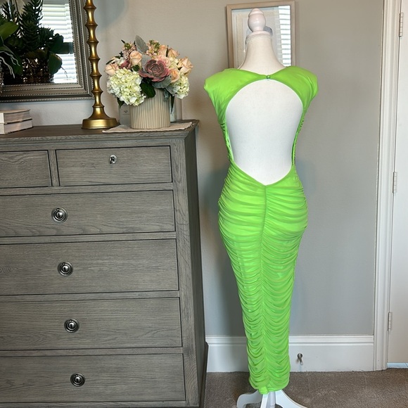 Asos Womens Neon Backless Dress - Picture 6 of 11
